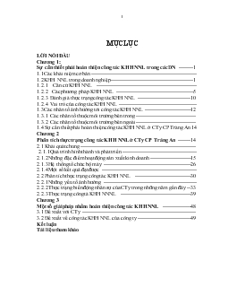 Thực trạng và một số giải pháp nhằm hoàn thiện công tác kế hoạch hoá nguồn nhân lực tại Công ty cổ phần Tràng An