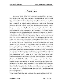 Thực trạng về khả năng cạnh tranh của Công ty chứng khoán Biển Việt