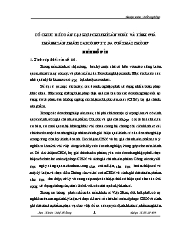 Tổ chức kế toán tập hợp chi phí sản xuất và tính giá thành sản phẩm tại Công ty Da giầy Hải Phòng