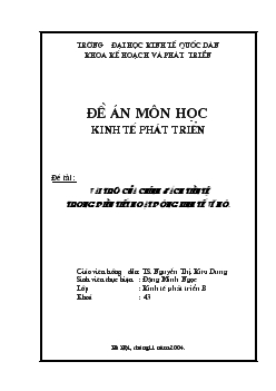 Vai trò của chính sách tiền tệ trong điều tiết hoạt động kinh tế vĩ mô (kinh tế phát triển)