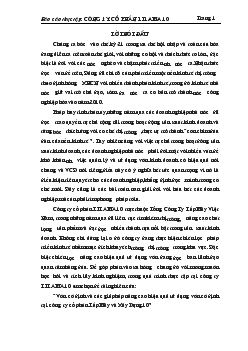 Vốn cố định và các giải pháp nâng cao hiệu quả sử dụng vốn cố định tại Công ty cổ phần Lắp máy và xây dựng 10