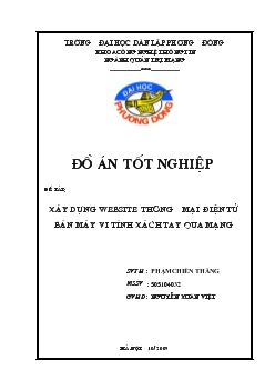 Xây dựng website thương mại điện tử bán máy vi tính xách tay qua mạng