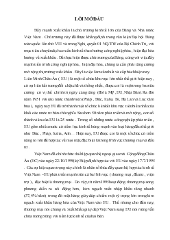Xuất khẩu giầy dép Việt Nam sang thị trường EU hiện nay
