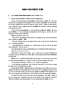 Báo cáo Thực tập tại Công ty 20