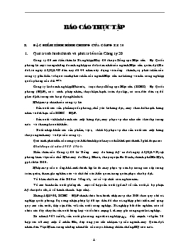 Báo cáo Thực tập tại Công ty 20