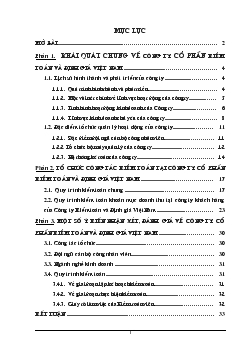 Báo cáo Thực tập tại Công ty Cổ phần Kiểm toán & định giá Việt Nam
