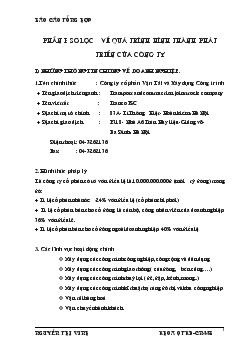 Báo cáo Thực tập tại Công ty Cổ phần Vận Tải & Xây dựng Công trình