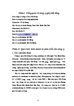 Báo cáo Thực tập tại Công ty giấy Bãi Bằng