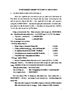 Báo cáo Thực tập tại Công ty PROCONCO