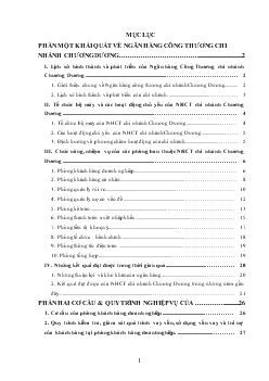 Báo cáo Thực tập tại Ngân hàng thương mại cổ phần Công Thương (VietinBank) chi nhánh Chương Dương