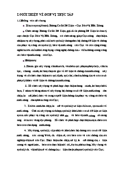 Báo cáo Thực tập tại Phòng cơ sở dữ liệu môi trường - Cục bảo vệ môi trường