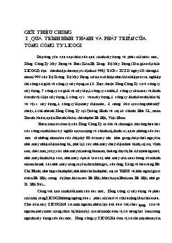 Báo cáo Thực tập tại Tổng Công ty LICOGI