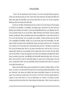 Báo cáo Thực tập tại Trạm Y tế xã Hợp Thành