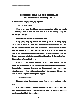 Báo cáo Tổng hợp về đặc điểm tổ chức sản xuất kinh doanh & đặc điểm về tổ chức bộ máy, công tác kế toán của Công ty xây dựng hợp nhất