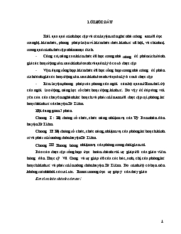 Báo cáo Tổng hợp về hệ thống tổ chức, chức năng nhiệm vụ của uỷ ban nhân dân &của phòng kế hoạch kinh tế và phát triển nông thôn huyện từ liêm