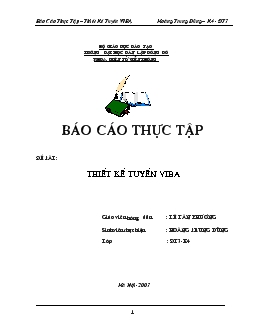 Báo cáo Tổng hợp về sóng vô tuyến và các hiện tượng vật lý ảnh hưởng đến truyền sóng vô tuyến & thiết kế tuyến viba
