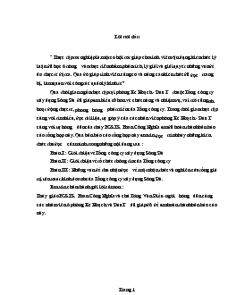 Báo cáo Tổng hợp về tổng Công ty xây dựng sông đà:tổ chức thông tin của tổng Công ty,những vấn đề về nghiên cứu tổng giá trị sản xuất kinh doanh của tổng Công ty xây dựng sông đà