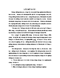 Báo cáo Tổng hợp về về tổ chức và hoạt động chung về xí nghiệp môi trường đô thị số 4
