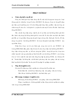 Hoàn thiện hệ thống tiêu chuẩn đánh giá công việc cho giảng viên tại trường Đại học Kinh tế Quốc dân