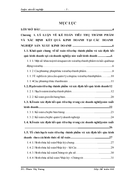 Hoàn thiện kế toán tiêu thụ thành phẩm và xác định kết quả kinh doanh tại Công ty cổ phần ô tô TMT