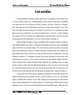 Hoạt động thanh toán quốc tế bằng phương thức tín dụng chứng từ (L/C) tại chi nhánh Ngân hàng thương mại cổ phần Công Thương (VietinBank) Hà Tây