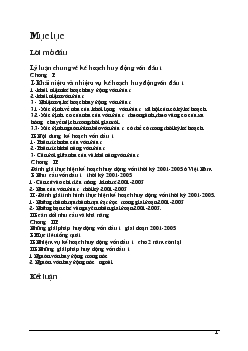 Kế hoạch huy động vốn đầu tư thời kỳ 2001 - 2005 & các giải pháp thực hiện