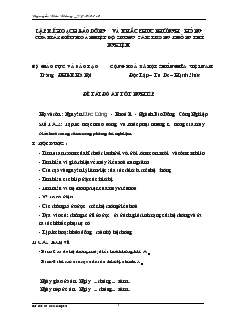 Lập kế hoạch bảo dưỡng & khắc phục những hư hỏng của máy điều hoà nhiệt độ trung tâm trong phòng thí nghiệm