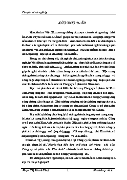 Mở rộng thị trường tại Công ty Chè Kim Anh