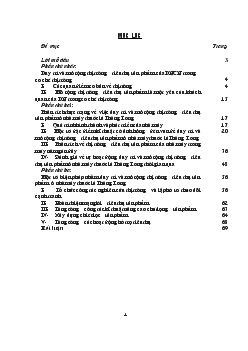 Một số biện pháp duy trì & mở rộng thị trường Tiêu thụ sản phẩm ở Nhà máy Thuốc lá Thăng Long