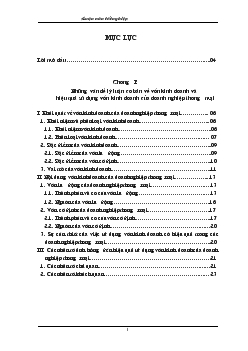 Một số biện pháp nhằm nâng cao hiệu quả sử dụng vốn kinh doanh ở Công ty xăng dầu Bắc Tây Nguyên