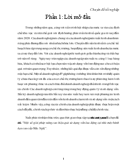 Một số giải pháp nâng cao hiệu quả sử dụng vốn lưu động tại nhà máy bánh kẹo cao cấp Hữu Nghị