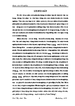 Một số giải pháp về hoạt động bán hàng cá nhân nhằm thúc đẩy khả năng tiêu thụ sản phẩm của Công ty thương mại và dịch vụ Toàn Thắng