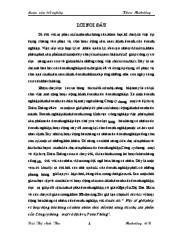 Một số giải pháp về hoạt động bán hàng cá nhân nhằm thúc đẩy khả năng tiêu thụ sản phẩm của Công ty thương mại và dịch vụ Toàn Thắng
