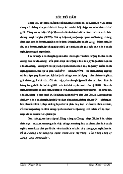 Nâng cao năng lực cạnh tranh trên thị trường của Tổng Công ty lương thực Miền Bắc