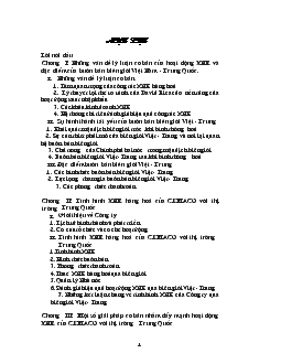 Những giải pháp cơ bản nhằm đẩy mạnh Hoạt động xuất nhập khẩu của CEMACO với thị trường Trung Quốc