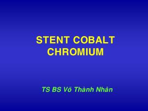 Stent Cobalt Chromium