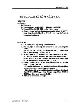 Thiết kế hệ vi xử lý 8051