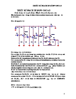 Thiết kế mạch in bằng Orcad