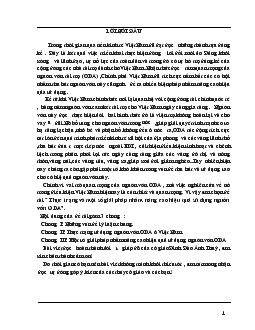 Thực trạng & Một số giải pháp nhằm nâng cao hiệu quả sử dụng nguồn vốn ODA