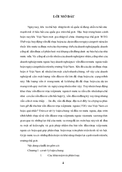 Thực trạng thu hút vốn đầu tư nước ngoài vào Việt Nam trong thời gian qua