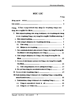 Thực trạng và giải pháp nâng cao hiệu quả hoạt động của văn phòng Công ty xây dựng bảo tàng HCM