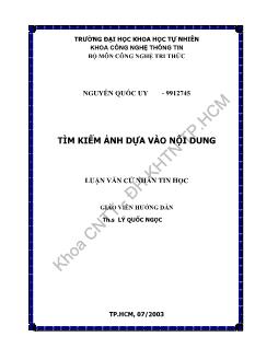 Tìm kiếm ảnh dựa vào nội dung