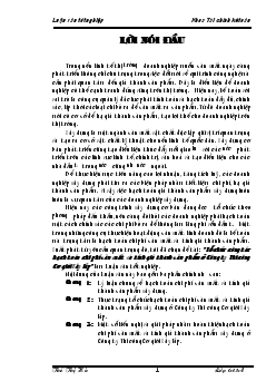 Tổ chức công tác hạch toán chi phí sản xuất và tính giá thành sản phẩm ở Công ty thi công cơ giới xây lắp
