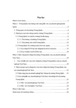 Trung Quốc - Thị trường tiềm năng đối với các doanh nghiệp nước ngoài