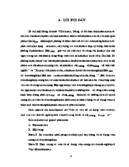 Vốn & vấn đề sử dụng vốn có hiệu quả của các doanh nghiệp khi chuyển sang Kinh tế thị trường ở nước ta