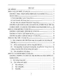 Xây dựng Dự án phát triển sản phẩm cho Trung tâm Mẫu & Đào tạo thuộc Viện nghiên cứu Da - Giầy (FATRACEN)