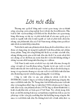 Xuất khẩu tinh dầu tại Công ty tinh dầu & các sản phẩm tự nhiên