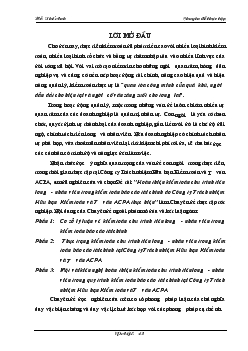 Báo cáo Hoàn thiện kiểm toán chu trình tiền lương nhân viên trong kiểm toán tài chính do Công ty TNHH kiểm toán và tư vấn ACPA thực hiện