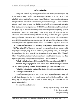 Báo cáo Hoàn thiện quy trình kiểm toán tài sản cố định trong kiểm toán tài chính do Công ty Hợp danh Kiểm toán Quốc gia Việt Nam thực hiện