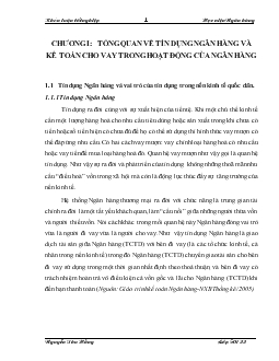 Giải pháp nâng cao hiệu quả nghiệp vụ kế toán cho vay tại Ngân hàng nông nghiệp và phát triển nông thôn (AgriBank) Thanh Trì